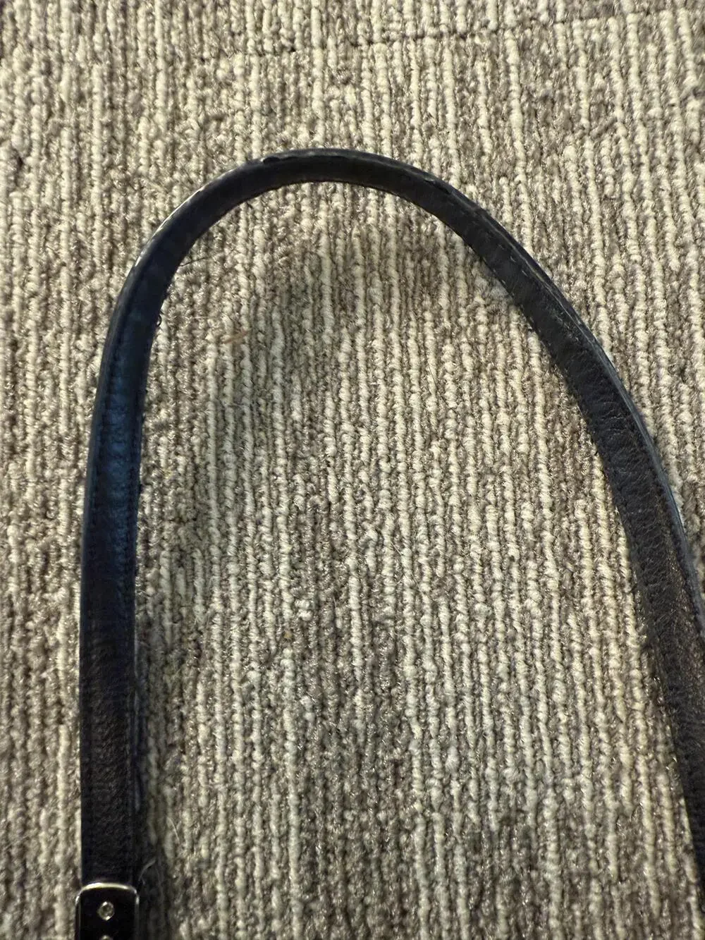 Coach Signature C Satchel Bag Womens Black Gray Leather Zip Top Turnlock 25215
